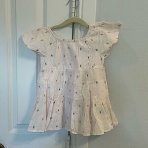 Gap nwt toddler dress pink embroidered sparkly 2t